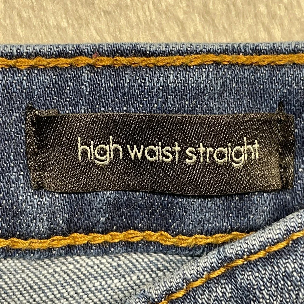 Ella Moss Straight Jeans Women 10/30 Blue High Waist Stretch Medium Wash